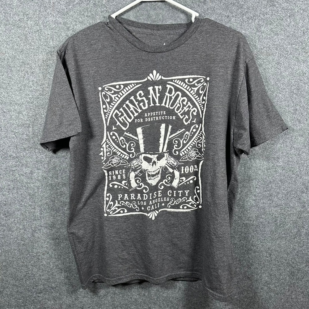 Bravado Guns N Roses Appetite For Destruction Graphic T-Shirt Gray Mens Large - Picture 2 of 7